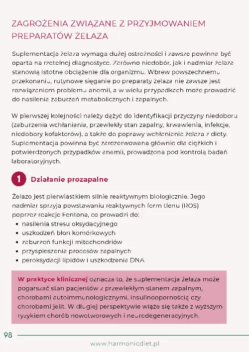 Przykładowa strona e-booka — strona 98 · suplementacja